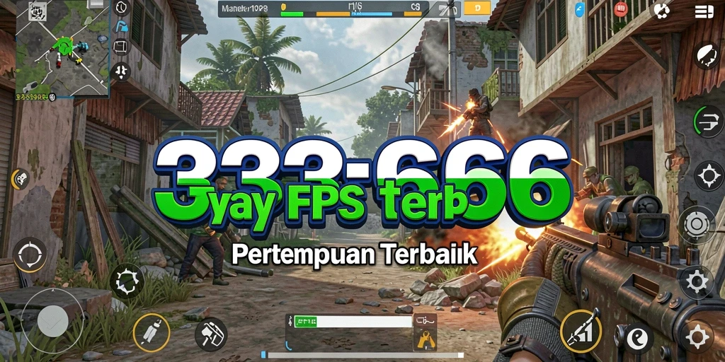 Gameplay menegangkan pertempuran FPS dalam aksi.