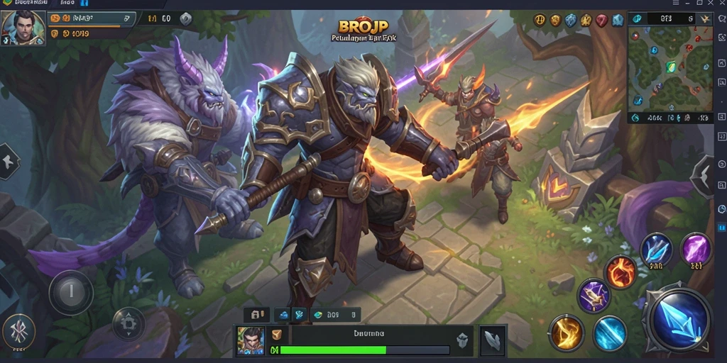 Tampilan menarik dari gameplay BROJP yang penuh aksi.