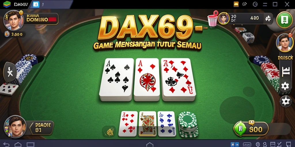 Tampilan gameplay DAX69 yang seru dan interaktif.