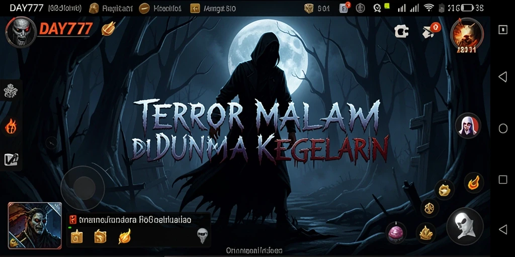 Gameplay intens DAY777 yang menghantui dan menakutkan.