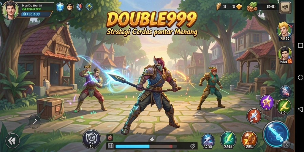 Tampilan gameplay DOUBLE999 yang mendebarkan dan strategis.