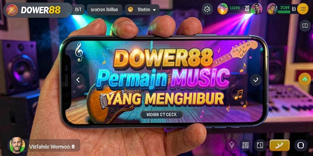 Tangkapan layar permainan DOWER88 yang menunjukkan aksi bermain musik.