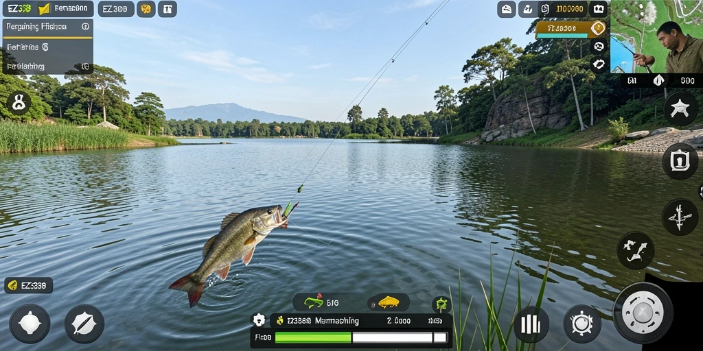 Tangkapan ikan yang luar biasa dalam gameplay EZ338.