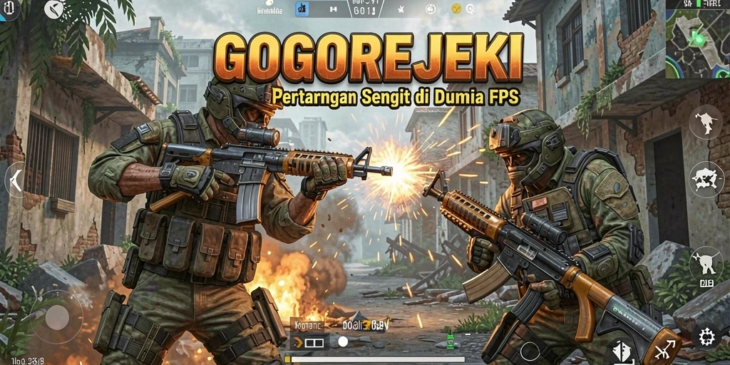 Gameplay GOGOREJEKI yang intens dan penuh aksi fps.