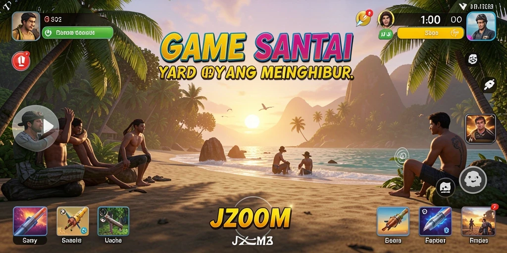 Tampilan gameplay <strong>J200M</strong> yang menarik dan penuh warna.