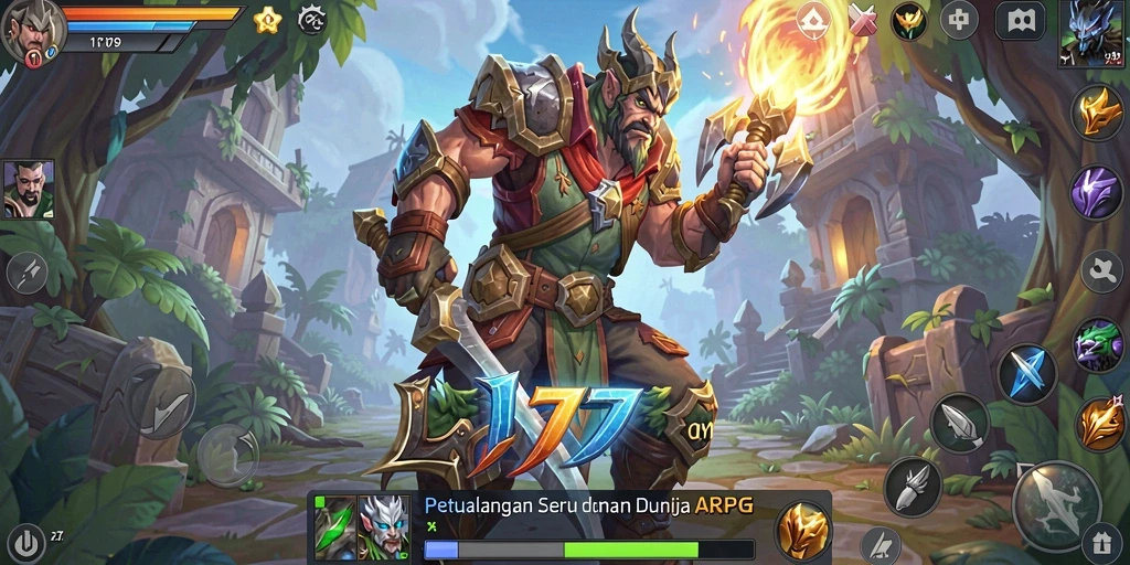 Gameplay mendebarkan dalam dunia ARPG yang luas.
