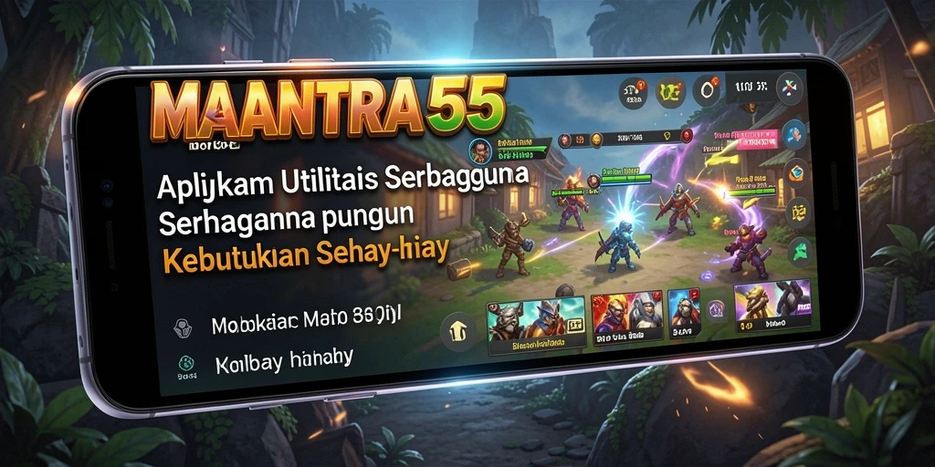 Tampilan utama MANTRA55 yang intuitif dan fungsi lengkap.