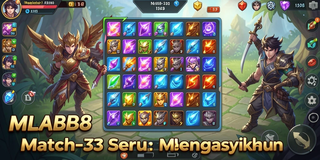 Tampilan gameplay MLBB8 yang penuh warna dan menantang.