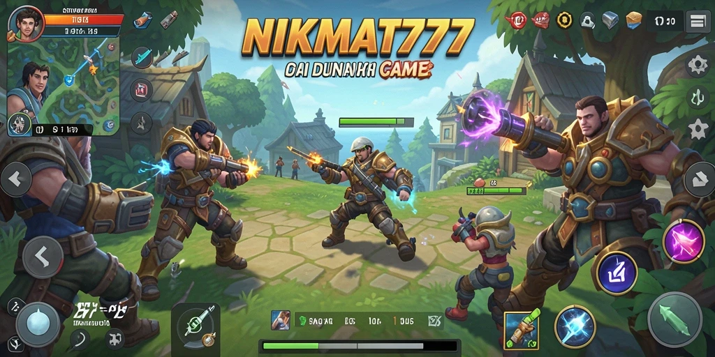 Tampilan gameplay NIKMAT777 yang penuh strategi dan aksi.