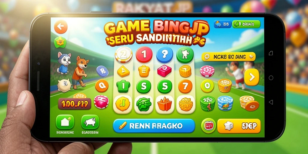 Tampilan skrinsut dari gameplay menarik RAKYATJP Bingo.
