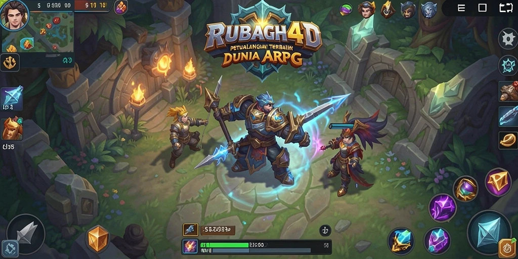Tampilan gameplay seru RUBAH4D di dunia ARPG.