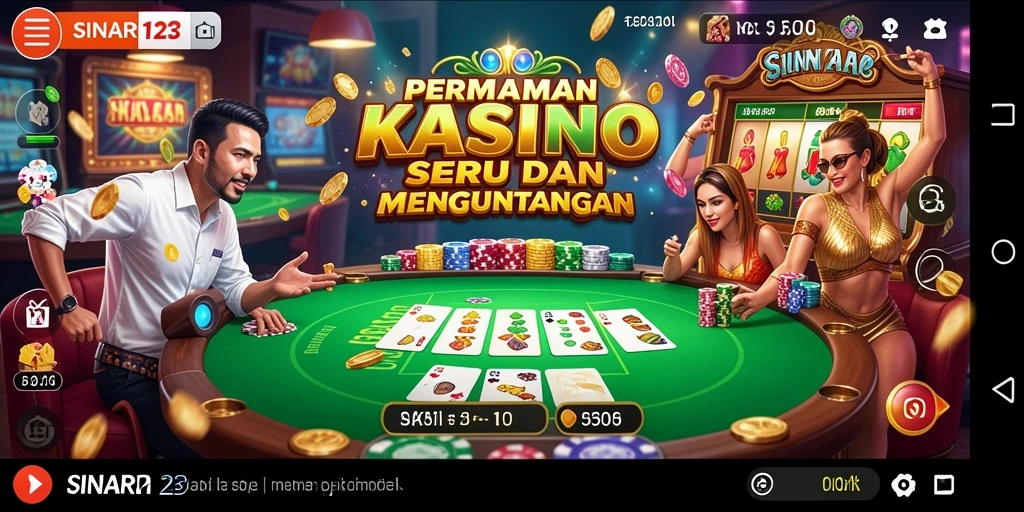Tampilan gameplay menarik dari SINAR123 dengan berbagai pilihan permainan Kasino.