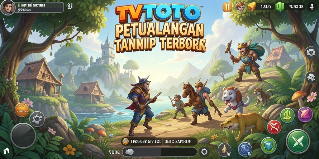 Tampilan gameplay Open World yang menakjubkan di TVTOTO.
