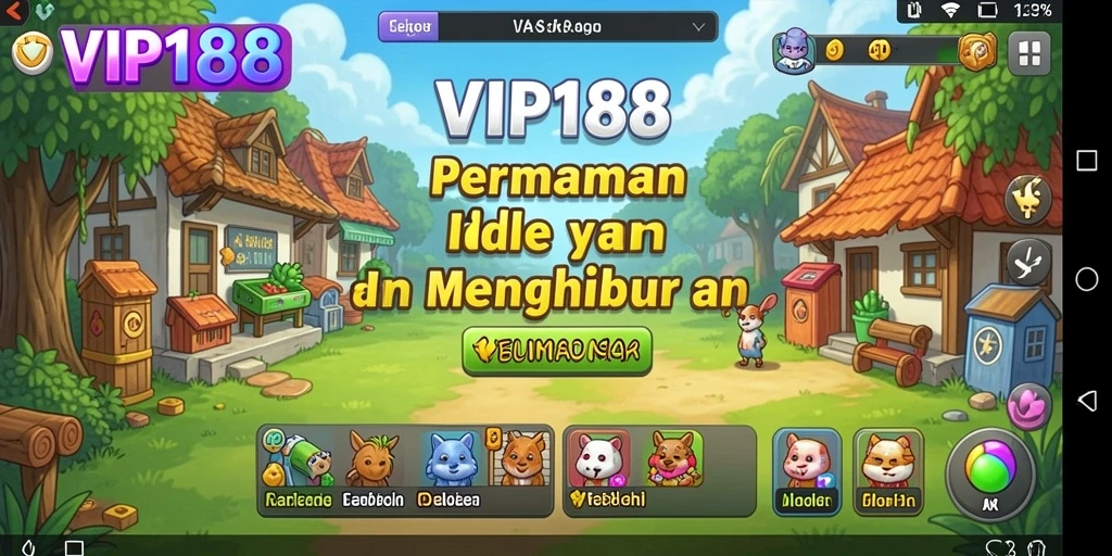 Tampilan gameplay yang menawan dari VIP188 dengan mekanisme Idle.