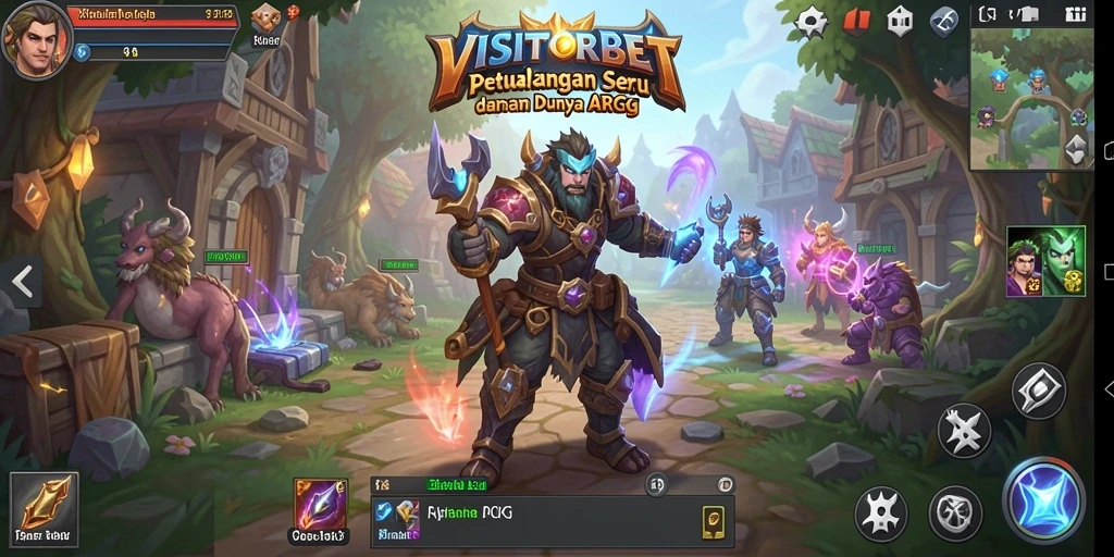 Tampilan menakjubkan dari gameplay ARPG VISITORBET.